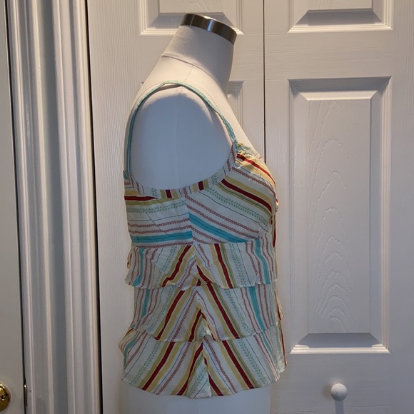 🎉HPx3🎉 Ann Taylor LOFT Ruffled Sleeveless Top - Picture 2 of 5